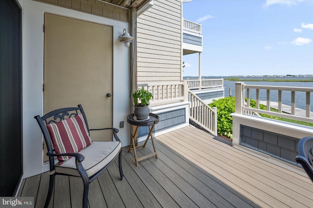 222 N Heron Dr Unit 222-1, Ocean City, MD 21842 - deck featuring a water view