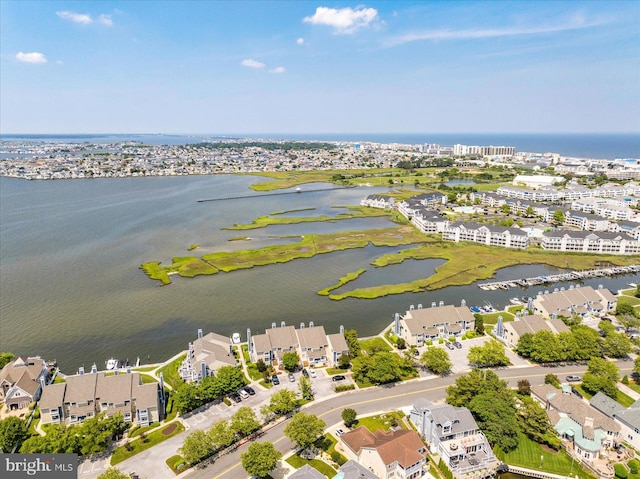 222 N Heron Dr Unit 222-1, Ocean City, MD 21842 - aerial view of residential area with a large body of water