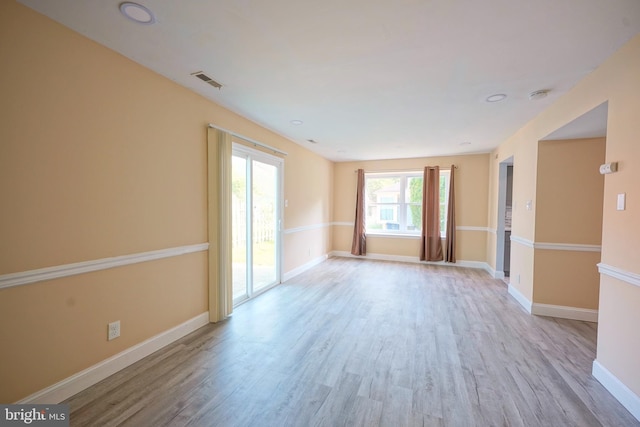 16 Franklin Dr, Voorhees, NJ 08043 - spare room with wood finished floors and a smoke detector