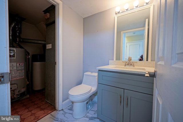 16 Franklin Dr, Voorhees, NJ 08043 - bathroom with water heater and vanity