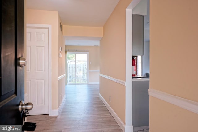 16 Franklin Dr, Voorhees, NJ 08043 - hall with light wood-style flooring and baseboards