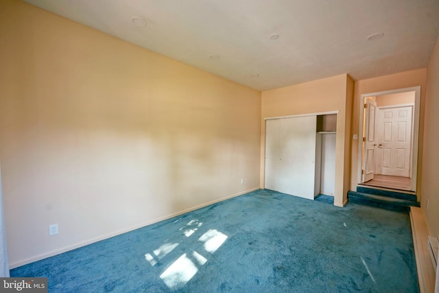 16 Franklin Dr, Voorhees, NJ 08043 - unfurnished bedroom with carpet floors and a closet