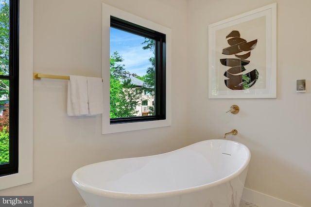 1710 Fairview Ave, Mclean, VA 22101 - bathroom with a freestanding tub and plenty of natural light