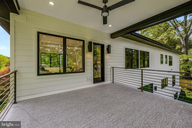 1710 Fairview Ave, Mclean, VA 22101 - patio / terrace with ceiling fan