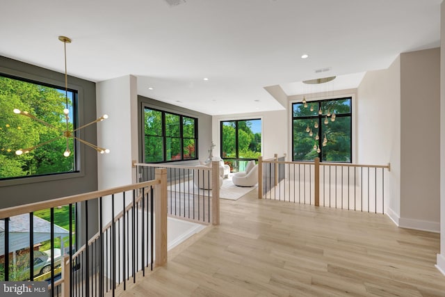 1710 Fairview Ave, Mclean, VA 22101 - corridor featuring wood finished floors, an upstairs landing, and recessed lighting