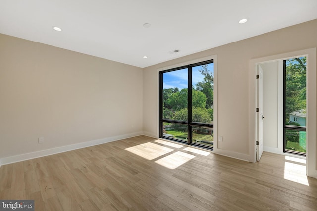 1710 Fairview Ave, Mclean, VA 22101 - unfurnished room featuring light wood-type flooring and recessed lighting