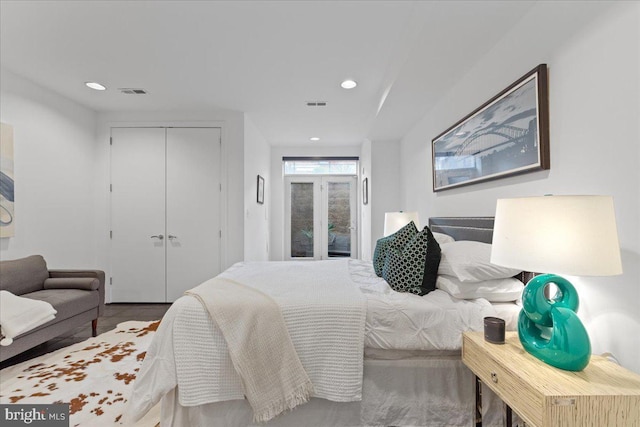 2223 1st St NW Unit 1, Washington, DC 20001 - bedroom featuring a closet and recessed lighting