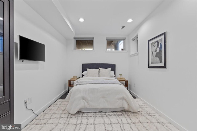 2223 1st St NW Unit 1, Washington, DC 20001 - bedroom with recessed lighting and baseboards