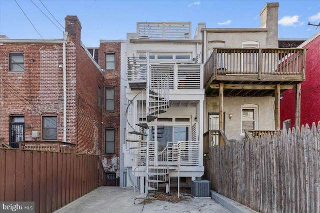 2223 1st St NW Unit 1, Washington, DC 20001 - rear view of property with brick siding