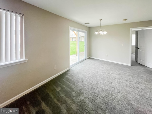 104 Falcon Ridge Way Unit Bldg10 Unit4, Hamburg, NJ 07419 - carpeted spare room with a chandelier and baseboards