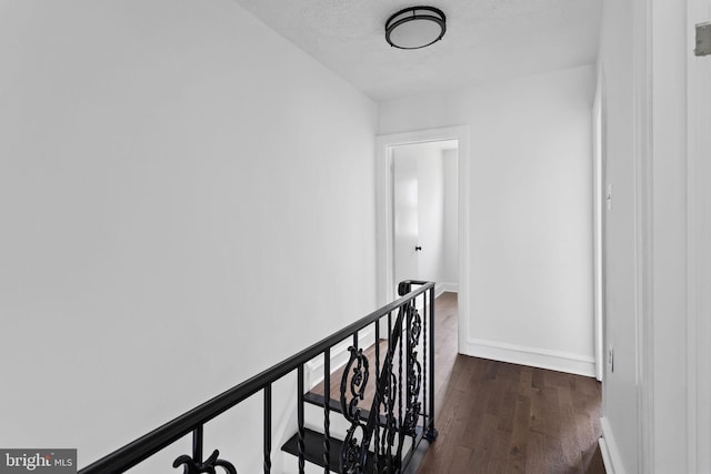 6333 Mershon St, Philadelphia, PA 19149 - corridor featuring an upstairs landing and dark wood-style flooring