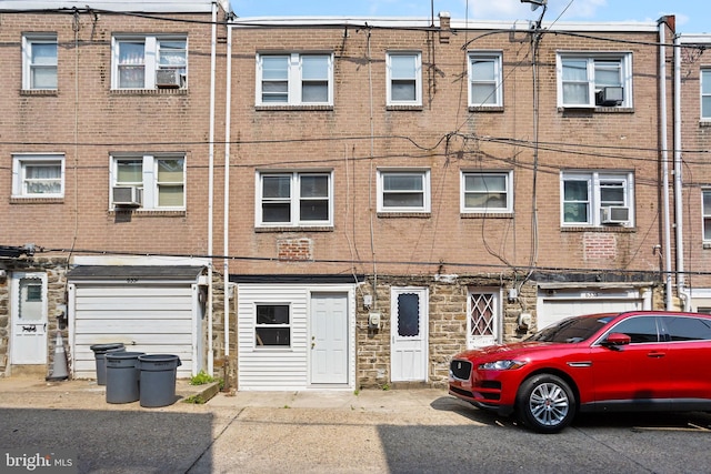 6333 Mershon St, Philadelphia, PA 19149 - view of property with a garage and cooling unit