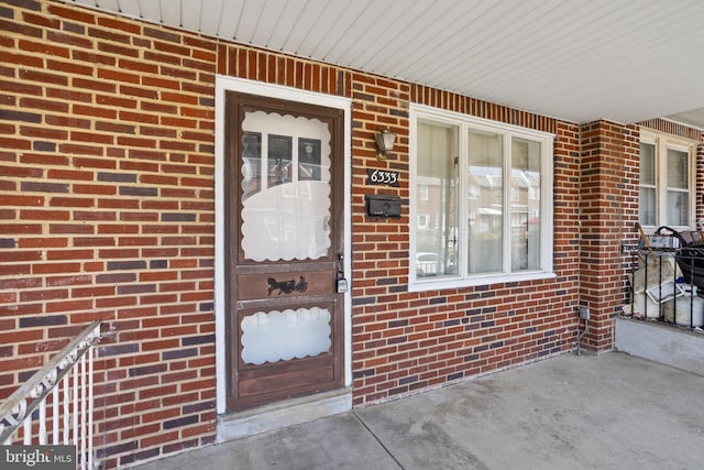 6333 Mershon St, Philadelphia, PA 19149 - doorway to property featuring brick siding