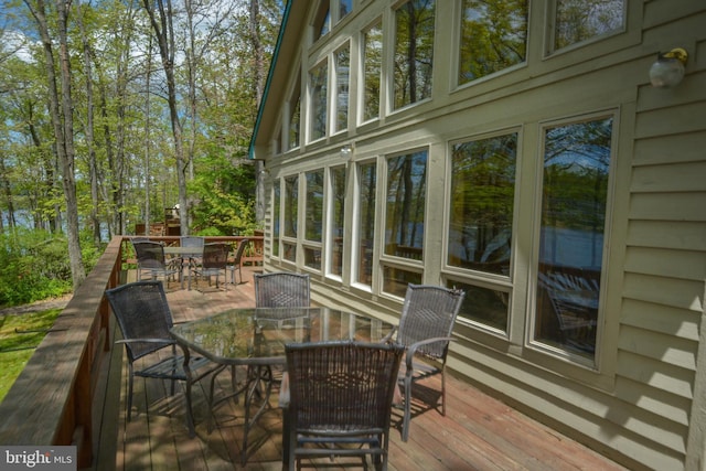 1140 Rock Lodge Rd, Mc Henry, MD 21541 - deck with outdoor dining area