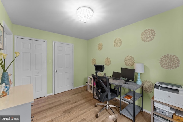 10034 Park Woods Ln, Burke, VA 22015 - office space with wood finished floors and baseboards