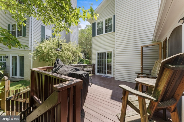 10034 Park Woods Ln, Burke, VA 22015 - view of wooden deck