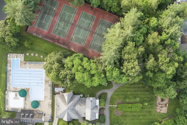 10034 Park Woods Ln, Burke, VA 22015 - bird's eye view