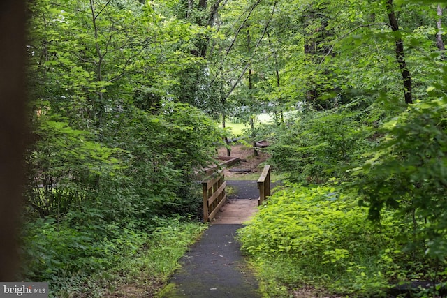 10034 Park Woods Ln, Burke, VA 22015 - surrounding community with a wooded view