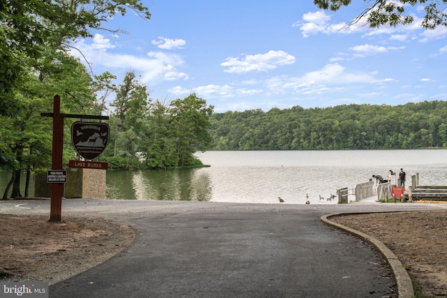 10034 Park Woods Ln, Burke, VA 22015 - water view featuring a heavily wooded area