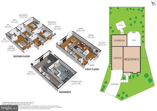 10034 Park Woods Ln, Burke, VA 22015 - view of home floor plan