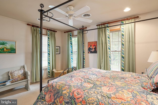 4 Surrey Rd, Rehoboth Beach, DE 19971 - carpeted bedroom with ceiling fan