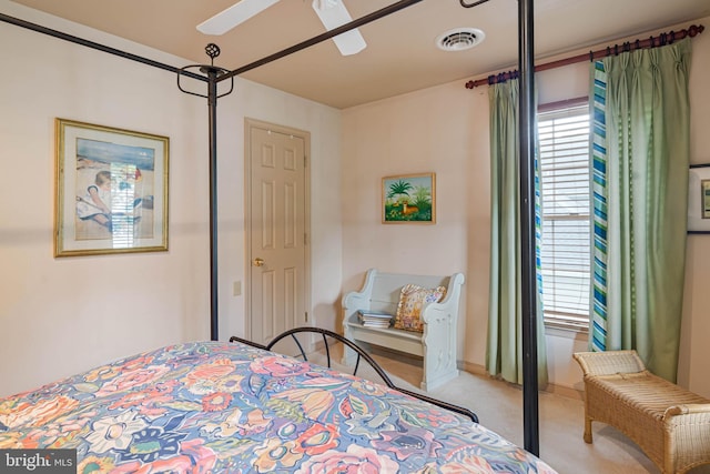 4 Surrey Rd, Rehoboth Beach, DE 19971 - bedroom with carpet flooring and a ceiling fan