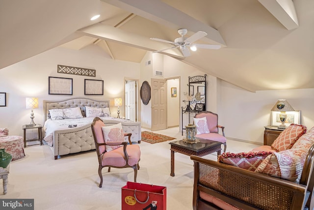 4 Surrey Rd, Rehoboth Beach, DE 19971 - bedroom with light carpet and a ceiling fan