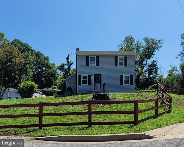 14100 Old Marlboro Pike, Upper Marlboro, MD 20772 - colonial inspired home featuring a chimney