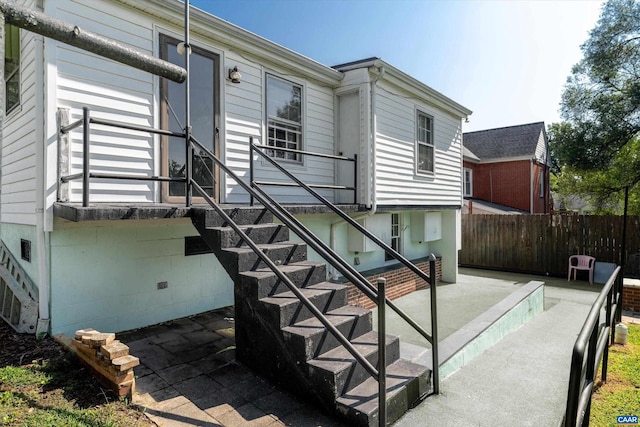 2504 Plateau Rd, Charlottesville, VA 22903 - back of house featuring a patio area and stairway