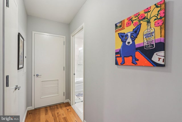 1425 Locust St Unit 7D, Philadelphia, PA 19102 - corridor featuring wood finished floors and baseboards