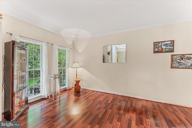 117 Woodrow Ln, Port Deposit, MD 21904 - empty room featuring wood finished floors and crown molding