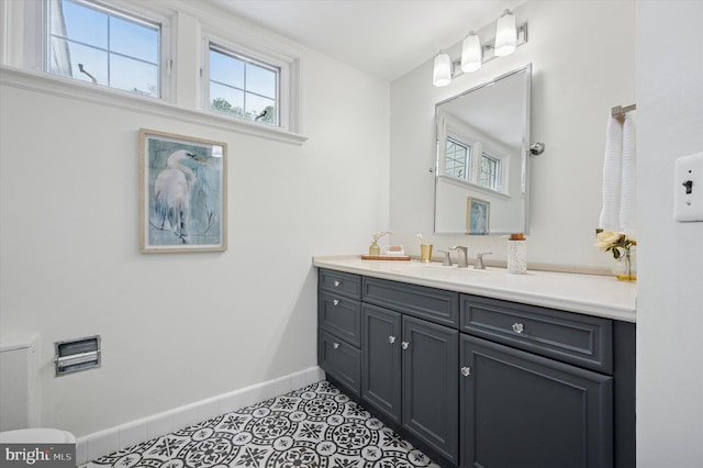 12 Rodney Rd, Bryn Mawr, PA 19010 - bathroom with baseboards and vanity