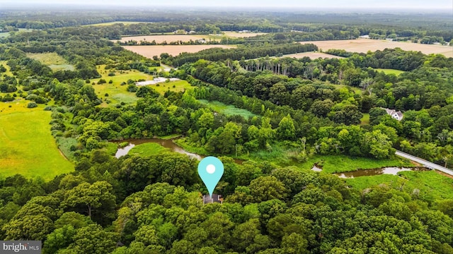 26140 High Banks Dr, Salisbury, MD 21801 - aerial view of sparsely populated area with a forest
