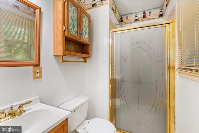 26140 High Banks Dr, Salisbury, MD 21801 - bathroom featuring vanity and a shower stall