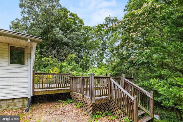 26140 High Banks Dr, Salisbury, MD 21801 - wooden deck featuring stairway