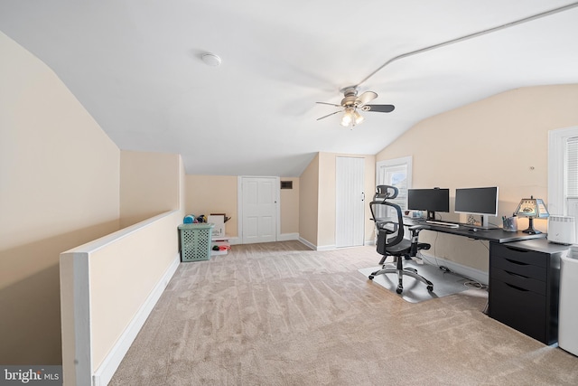 4334 Mitchell St, Philadelphia, PA 19128 - carpeted office space with vaulted ceiling and ceiling fan