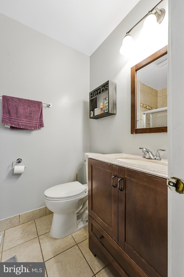 9126 Fisteris Ct, Springfield, VA 22152 - full bath featuring vanity, tile patterned flooring, and a shower