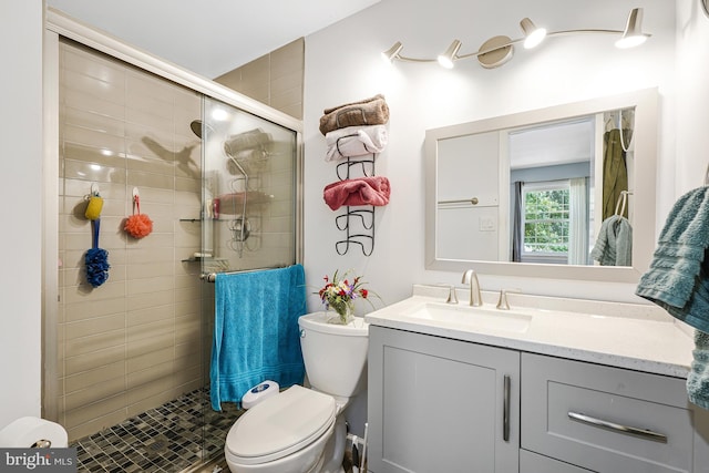 9126 Fisteris Ct, Springfield, VA 22152 - bathroom with a shower stall and vanity