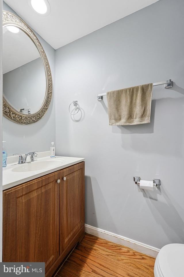 9126 Fisteris Ct, Springfield, VA 22152 - bathroom with vanity and wood finished floors