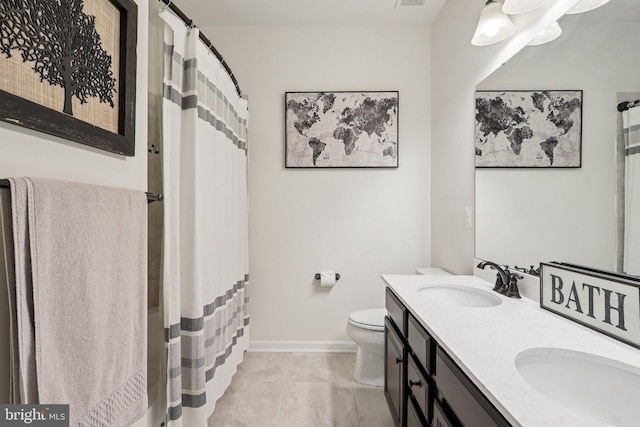 269 High Rail Ter SE, Leesburg, VA 20175 - full bathroom featuring double vanity and curtained shower