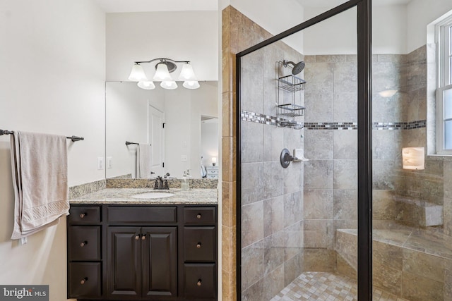 269 High Rail Ter SE, Leesburg, VA 20175 - bathroom with a stall shower and vanity