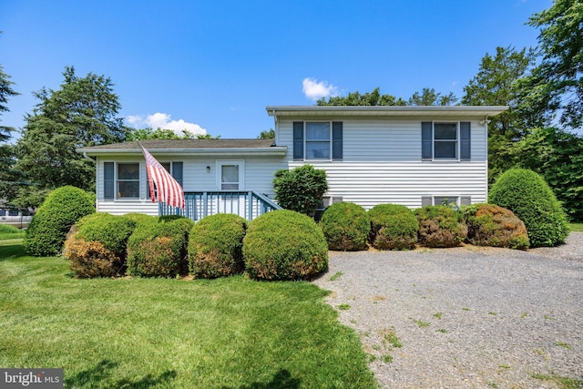 3341 Howellsville Rd, Front Royal, VA 22630 - tri-level home with a front lawn