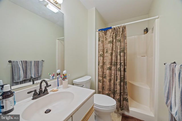 3341 Howellsville Rd, Front Royal, VA 22630 - bathroom featuring vanity, a shower with curtain, and tile patterned flooring
