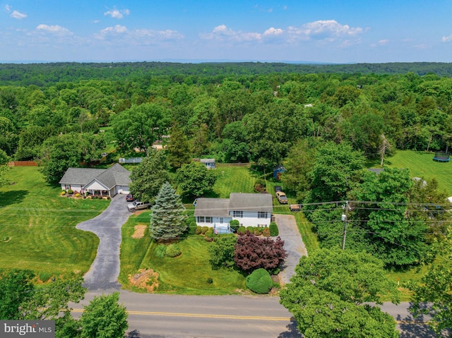 3341 Howellsville Rd, Front Royal, VA 22630 - aerial view of property and surrounding area with a forest