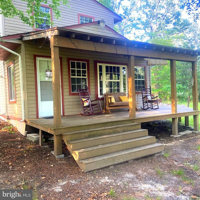 1074 White Pine Ln, Capon Bridge, WV 26711 - view of wooden porch