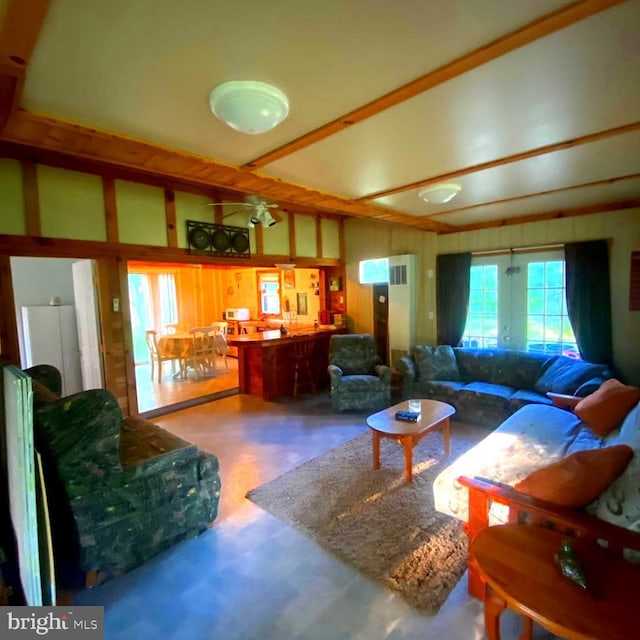 1074 White Pine Ln, Capon Bridge, WV 26711 - living area with tile patterned floors