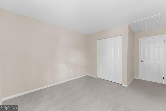 26 Portsmouth Ct, Holland, PA 18966 - unfurnished bedroom featuring carpet flooring, attic access, and a closet