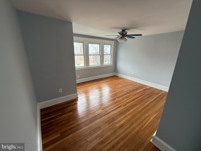 643 Jamestown Ave, Philadelphia, PA 19128 - unfurnished room with a ceiling fan and wood finished floors