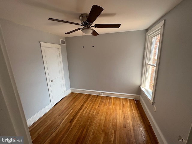 643 Jamestown Ave, Philadelphia, PA 19128 - unfurnished room with wood finished floors and a ceiling fan