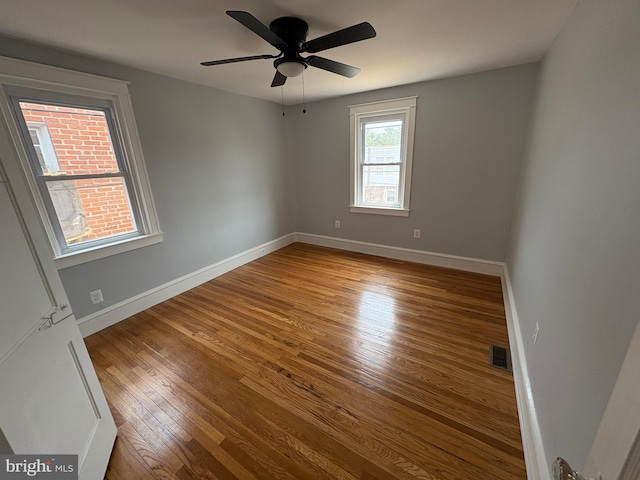 643 Jamestown Ave, Philadelphia, PA 19128 - unfurnished room with hardwood / wood-style flooring and ceiling fan